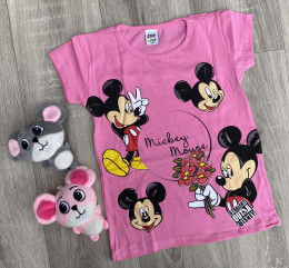 Футболка СМО Kids "Micky Mouse" рожева, дівчинка 7-8-9-10-11 років