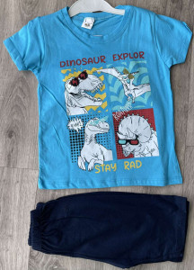 Костюм Yoyo "Dinosaur" голубой, мальчик 3-4-5-6 лет