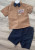 Костюм Мis-sa "Ігри Кальмарів" коричневий, хлопчик 1-2-3-4 років, фото