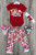 Комплект Teddy "Skye Bloom" червоний, дівчинка 3-6-9-12 місяців, фото