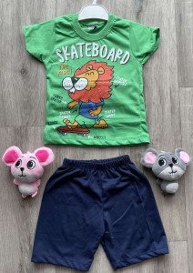 Костюм Buyomus "Skateboard" зелений, хлопчик 3-4-5-6 років