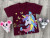 Футболка "Unicorn" бордовая, девочка 1-2-3-4-5 лет, фото