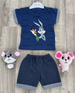 Костюм Rozalinda "Bugs Bunny" темно-синій, хлопчик 6-9-12 місяців
