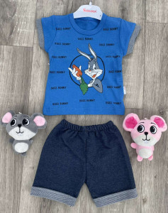 Костюм Rozalinda "Bugs Bunny" синій, хлопчик 6-9-12 місяців