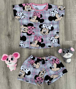 Спальний комплект "Minnie Mouse" сірий, дівчинка 2-3-4-5-6 років