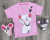 Футболка "Киця" рожева, дівчинка 1-2-3-4-5 років, фото