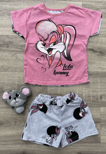 Спальний комплект "Bunny" рожевий, дівчинка 2-3-4-5-6 років