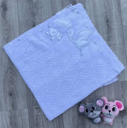 Плед Miz Miz "Лелека" білий, унісекс 80/90