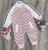 Чоловічок Murat Baby "Gucci" рожевий, дівчинка 3-6-9-12 місяців, фото
