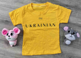 Футболка "I'm Ukrainian" жовта, хлопчик 1-2-3-4-5 років