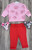 Костюм  Bebico "Цветочки" розовый, девочка 6-12-18-24 месяцев, фото