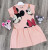 Сукня Pink "Minnie mouse" персикова, 5-6-7-8 років, фото