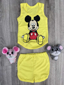 Костюм "Micky Mouse" жовтий, хлопчик 6-9-12 місяців