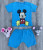 Костюм "Micky Mouse" блакитний, хлопчик 6-9-12-18 місяців, фото