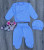 Комплект "Однотонный" голубой, мальчик 0-3 месяцев, фото
