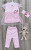 Комплект Lindax "Квіточки" рожевий, дівчинка 9-12-18 місяців, фото
