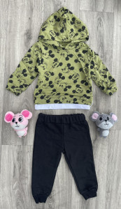 Костюм Partner "Micky Mouse" зелений, хлопчик 9-12-18-24 місяців