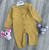 Человечек Murat Baby "Вафельный" жёлтый, унисекс 3-6-9-12 месяцев, фото