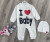 Человечек Murat Baby "I ❤️ Baby" молочный, унисекс 3-6-9-12 месяцев, фото