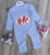 Человечек Murat Baby "Kit Kat" голубой, унисекс 3-6-9-12 месяцев, фото