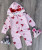 Человечек Murat Baby "Сердца" розовый, девочка 3-6-9-12 месяцев, фото