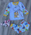 Пижама "Dino" голубая, мальчик 1-2-3-4-5 лет, фото