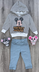 Костюм Partner "Micky Mouse" голубой, мальчик 9-12-18-24 месяцев