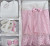 Комплект Baby Biss "Ніжний" рожевий з білим, дівчинка 0-3 місяців, фото