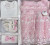 Комплект Baby Biss "Троянда" рожевий з білим, дівчинка 0-3 місяців, фото