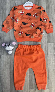 Костюм Bobisko "Bear" помаранчевий, хлопчик 9-12-18-24 місяців