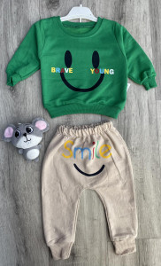 Костюм Mimiico Kids "Smile" зелений , хлопчик 9-12-18-24 місяців