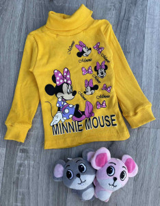 Водолазка "Minnie " жёлтая, девочка 1-2-3-4-5 лет