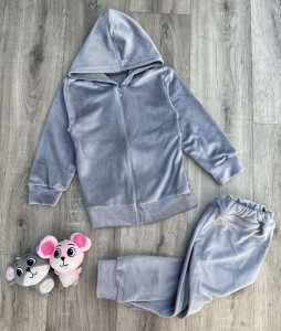 Костюм "Велюр" сірий, унісекс 2-3-4-5 років