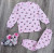 Пижама Supermini "I ❤️ mum" розовая, девочка 1-2-3 года, фото