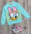 Реглан Zara "Daisy Duck" бирюзовый, девочка 2-3-5-7 лет, фото