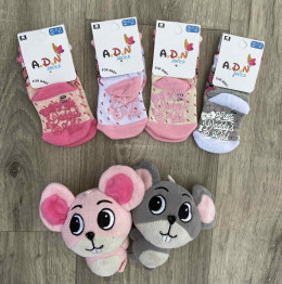 Шкарпетки Adn "Little daddy girl" різні кольори, дівчинка 0 розмір