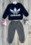 Костюм "Adidas" синій з сірим, хлопчик 1-2-3-4 роки, фото