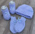 Комплект Becol "Вязка" голубой, мальчик 0-6 месяцев, фото