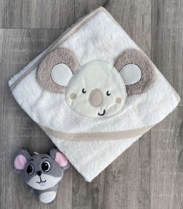 Полотенце Ramel "Коала" белое с бежевым, унисекс 80*90