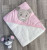 Рушник Ramel "Ведмедик" рожевий, дівчинка 80*90, фото