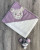 Рушник Ramel "Ведмедик" фіолетовий , дівчинка 80*90, фото