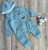 Человечек Murat Baby "Однотонный" голубой, мальчик 3-6-9-12 месяцев, фото