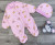 Чоловічок "Каченя" рожевий, дівчинка 0-3-6 місяців, фото