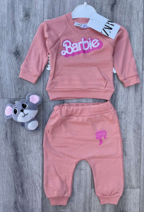 Костюм "Barbie" персиковый, девочка 6-9-12-18-24-36 месяцев