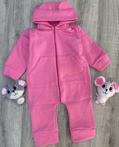 Ромпер "Однотонний" малиновий, дівчинка 6-9-12-24 місяців