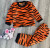 Пижама "Тигренок" оранжевая, унисекс 1-2-3-4-5 лет, фото