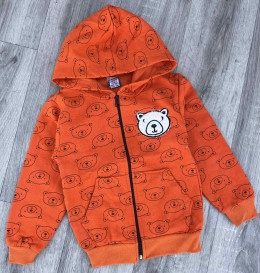 Кофта Keskin "Bear" помаранчева, хлопчик 8-9-10-11-12 років