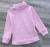 Водолазка "Рубчик" светло-розовая , девочка 6-7-8-9-10 лет, фото