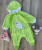 Чоловічок "Ведмедик" зелений, унісекс 0-3-6-9 місяців, фото