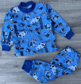 Пижама «Футбол» синий, мальчик 1-2-3-4-5 лет